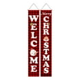 thumbnail image 2 of D-GROEE 1 Pair Nutcracker Christmas Porch Banner Decorations, Christmas Porch Sign Xman Hanging Banner for Wall Front Outside Door Indoor Yard Home Holiday Party Porch Garden Decor, 2 of 8