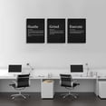 thumbnail image 3 of Hustle Grind Execute, Inspirational Wall Decor Art - Framed Canvas Office Decor, Quote Poster, Office Wall Art, Motivational Wall Art, Positive Motivational Set of 3 Prints, 3 of 6