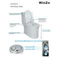thumbnail image 5 of WinZo White, Elongated Tall Dual Flush Toilet, 5 of 6