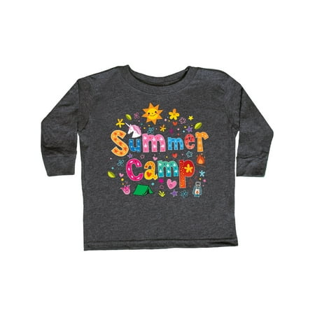 

Inktastic Summer Camp Vacation Gift Toddler Toddler Girl Long Sleeve T-Shirt