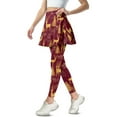 thumbnail image 2 of FUIALDOLG Merry Christmas Reindeer Skirted Leggings for Women Soft Comfort Tennis Golf Skorts High Waist Yoga Pants with Pocket,Casual Winter Trousers Christmas Party Outfits,Size M, 2 of 7