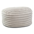 thumbnail image 6 of Jaxx Paran Pouf Ottoman, Large, Faux Fur, Modern Accent, Grey, 6 of 6