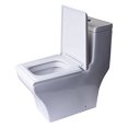 thumbnail image 2 of Eago R-356SEAT Replacement Soft Closing Plastic Toilet Seat, White for TB356, 2 of 5