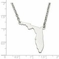 thumbnail image 2 of Sterling Silver/Rhodium-plated Florida State Necklace, 2 of 2