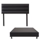 thumbnail image 1 of Box Base Cama Matrimonial + Cabecera Londres Negro Dicasa  Londres Vita, 1 of 8