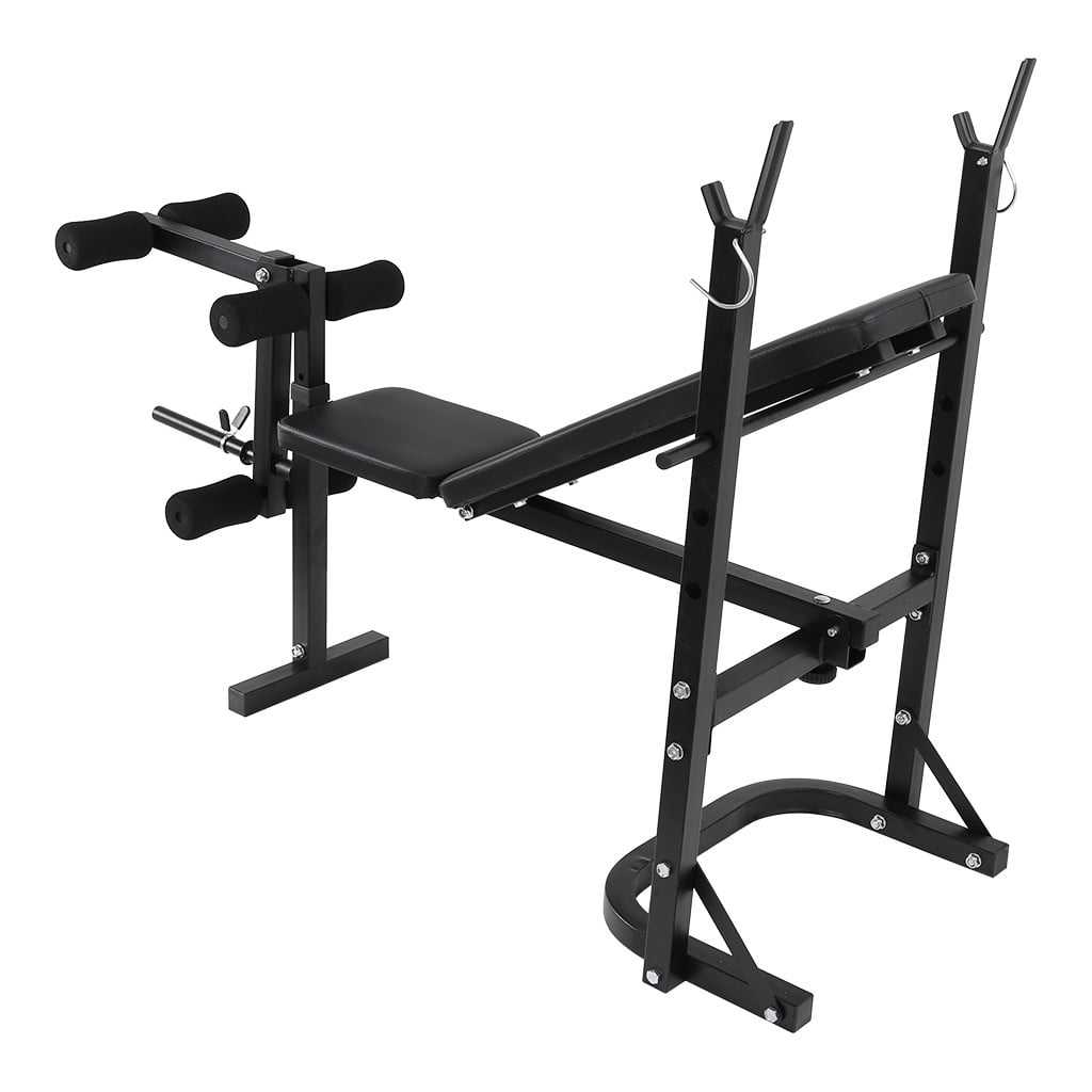 Details about   ADJUSTABLE LIFTING WEIGHT BENCH SET Weight Bench Barbell Lifting Press Incline
