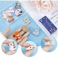 thumbnail image 3 of 12PCS 6 STYLES Animal Silicone Beads Focal Beads Bulk 3D Cute Animals Cartoon Animal Cow Bunny Chunky Rubber Soft Loose Spacer Bead for Keychain Pen Making Kit Beading Bracelet Craft, 3 of 6