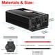 thumbnail image 3 of CNSWIPOWER 1500W (Potencia máxima 3000 W) inversor de Onda sinusoidal Pura y convertidor Solar CC24V a CA 120V 60 Hz con Arranque Suave para Coche y Camping (CC 24V (Rango 20V-30V) 1500W), 3 of 7