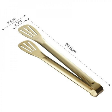 

Stainless Steel Kitchen Tong Bbq Grilling Tong Salad Bread Serving Clip Non-Stick Kitchen Barbecue Cooking Frying Tong Tools