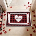thumbnail image 5 of Valentine's Day Heart Doormat Romantic Festive Entryway Mat Non-Slip Bathroom Rug Durable Velvet Decor Sproof Washable Floor Mat for Home Decor, 5 of 6