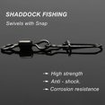 thumbnail image 5 of 210PCS Fishing Swivels, Rolling Barrel Fishing Swivel Snaps, High Strength Copper and Stainless Steel Fishing Line Connector Fishing Tackle Kit for Saltwater Freshwater, 5 of 8