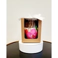 thumbnail image 3 of Kindly Krafted Design Hand-painted Scented Soy Candle, Sweet Watermelon in 15oz. Glass & 12oz. Soy Scented Wax, 40 Hours of Burn., 3 of 5
