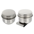 thumbnail image 1 of 2 Pcs Oil Palette Cup Stainless Steel Color Mixing Pen Washing Pot Brush Washing Pot, 1 of 4