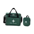 thumbnail image 1 of BELOVING Empty First Aid Bag Adjustable Shoulder Strap Oxford Cloth Emergency Kit Bag Green, 1 of 10