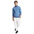 thumbnail image 2 of Jersey Tommy Hilfiger liso con cuello redondo para hombre, azul vaquero, XXL, 2 of 5