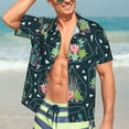 thumbnail image 7 of Kll Men'S Hawaiian Shirt Short Sleeve Button Down Beach Shirts-Cactus 2, 7 of 7