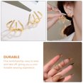 thumbnail image 2 of 1 par de clavos en forma de oreja tachuelas de la moda PENDIENTES PENDIENTES CHIC PENDIENTES APARTOS ACCESORIO, 2 of 5