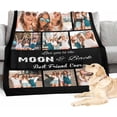 thumbnail image 4 of Customize Blankets with Photos, 3 Photos Customizable Blanket Personalized Blankets and Throws Best Friend Blanket for Besties BBF Friendship Gifts for Women Blankets, 4 of 5