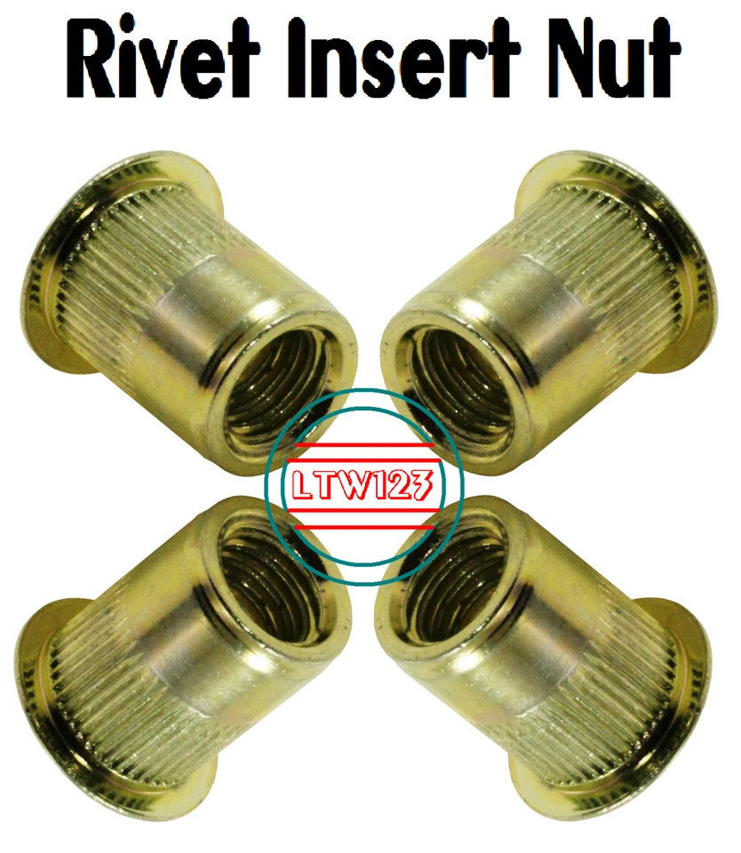 CIRCLE- (10) 5/16-18 Steel Rivet Nut Insert