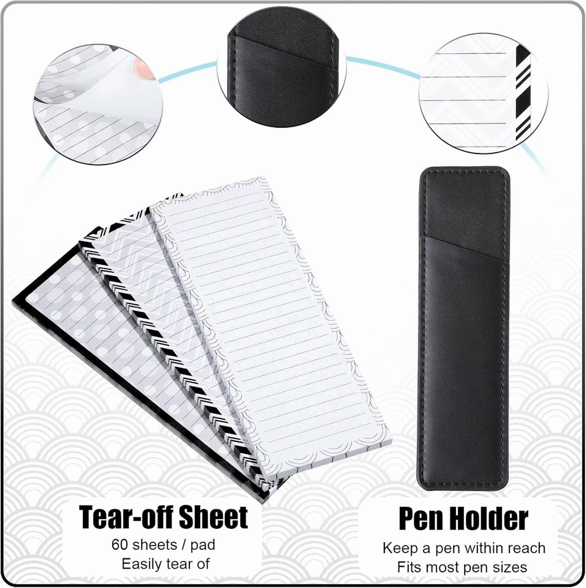 BUTTERFLY- Outus 3 Pieces Magnetic Notepads Lists For Fridge, Refrigerator Classic