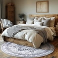 thumbnail image 3 of Area Rugs for Entryway x Lightweight Machine Washable Rug Vintage Area Rugs for Bedroom Neutral Bathroom Mat Indoor Carpet for Playroom Office Living Room(Grey xft), 3 of 6