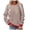 Red, variant on vigerkar Women Casual Sweatshirt Color Block Striped Long Sleeve Crewneck Oversized Tshirt Fashion Outfits (Red, M)