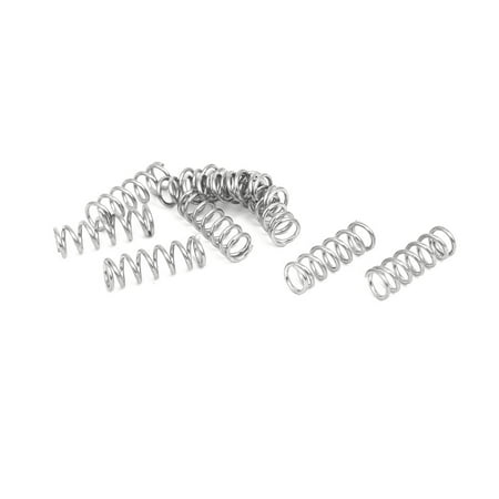 

0.7mmx5mmx15mm 304 Stainless Steel Compression Springs 10pcs