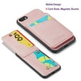 thumbnail image 2 of Dteck Wallet Case for Apple iPhone SE 2022 2020 / iPhone 7 Case, iPhone 8 Case, PU Leather Flip Kickstand Card Slots Phone Case,Pink, 2 of 5