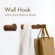 thumbnail image 2 of Clavijas de madera decorativas, material ecológico, ideales para colgar sombreros, abrigos, toallas, ganchos de pared de madera de nogal hechos a mano para una decoración del hogar de estilo, 2 of 7