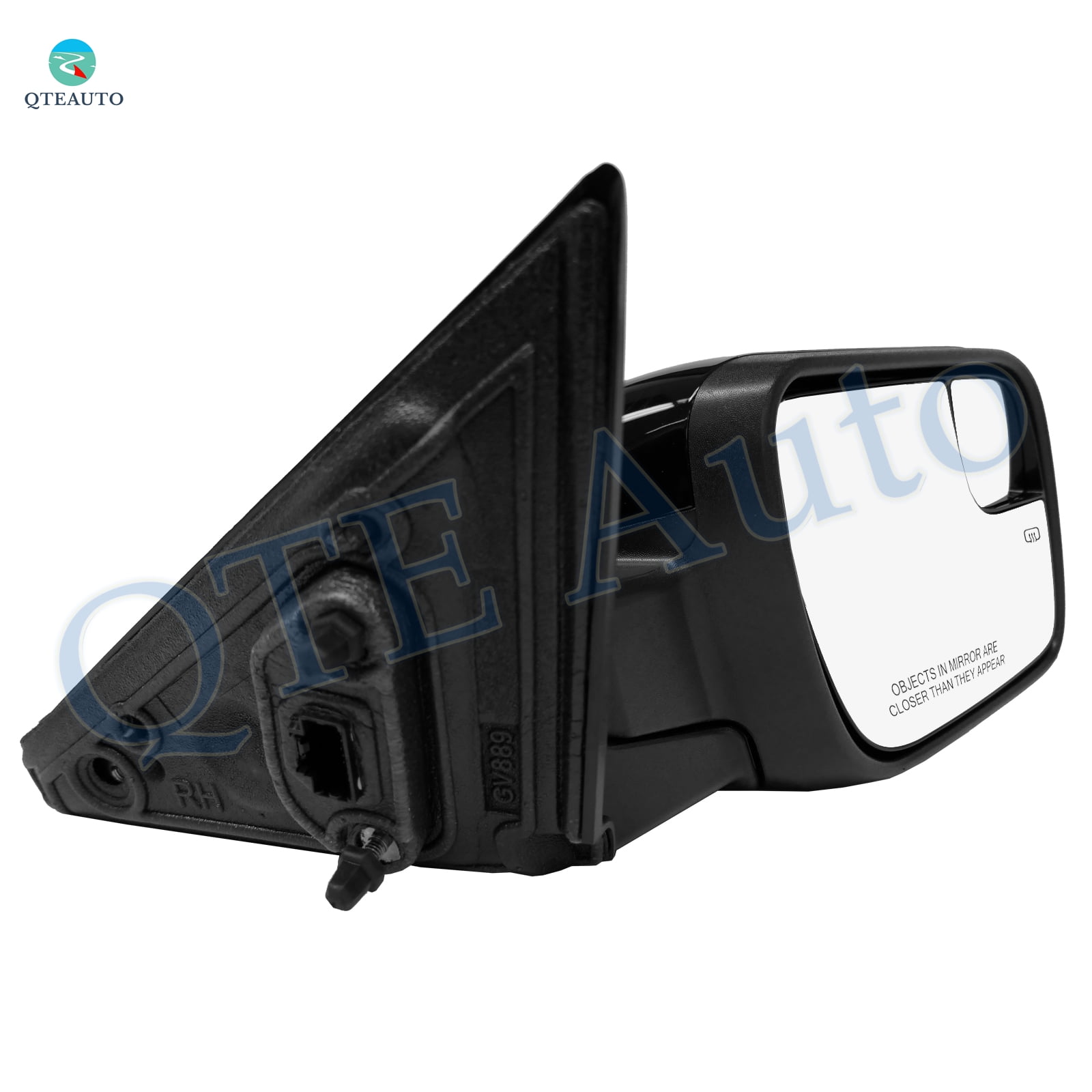 Driver & Passenger Side Mirrors, Left-Right Power Heated Paintable Manual Folding with Turn Signal Light For 2016-2019 Ford Explorer, Door Mirror Pair of 2