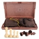 thumbnail image 4 of Juego de ajedrez magnético Tablero de ajedrez plegable con bolsa yeacher Ajedrez, 4 of 7