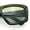 All Green, variant on Womens Oversized Thick Plastic Sport 90s Fashion Rectangle Sunglasses Slate - Black