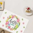 thumbnail image 3 of nvzhuang Easter Placemats Bunny Egg Wreath Placemat for Kitchen Dinner Holiday Party Decor, 3 of 6