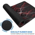 thumbnail image 6 of Black Bottom White Red Gray LinesLine Theme&nbsp;desk Mouse Padwaterproofwashable&nbsp;for Office Home Work GamingmousepadsRubber Base Mousepad with Stitched Edges 31.5x11.8inches, 6 of 7
