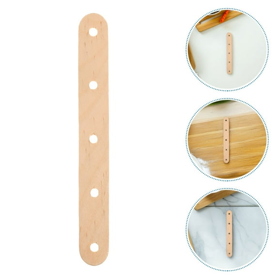 HOMEMAXS Craft Popsicle Sticks with Holes for DIY Projects Wood Craft Supplies Khaki Color 150pcs