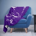thumbnail image 4 of Manta de regalo Pubrave Inspirational Hug Love, color morado, 150 x 125 cm, 4 of 7