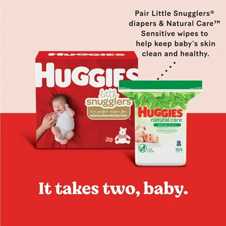 Huggies Little Snugglers Baby Diapers, Size 2, 148 Ct
