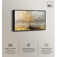 thumbnail image 2 of Tree of Golden Leaves Canvas Colorful Tree Art by Art Remedy, Black Frame, 45" x 30", 2 of 7