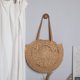thumbnail image 5 of Bolsa Moda mujer verano tejido hueco redondo bolso de hombro bolsos grandes (caqui) Tmvgtek Para estrenar, 5 of 9