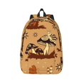 thumbnail image 2 of Sigee Brown Mushrooms for Canvas Large Capacity Laptop Backpack for Men and Women, Travel Backpack, 2 of 8