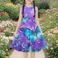 thumbnail image 1 of LOVZFMLL Robe de Princesse Imprimée pour Enfants et Filles de 4 à 14 Ans, Manches Longues, Col Rond, 1 of 7