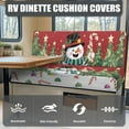 thumbnail image 4 of XYZCANDO Christmas Snowman RV Dinette Cushion Cover Camper Decor Sofa Covers Washable Bench Cushion for Loveseat Stylish Furniture Covers for Sofa and Loveseat, 4 of 7