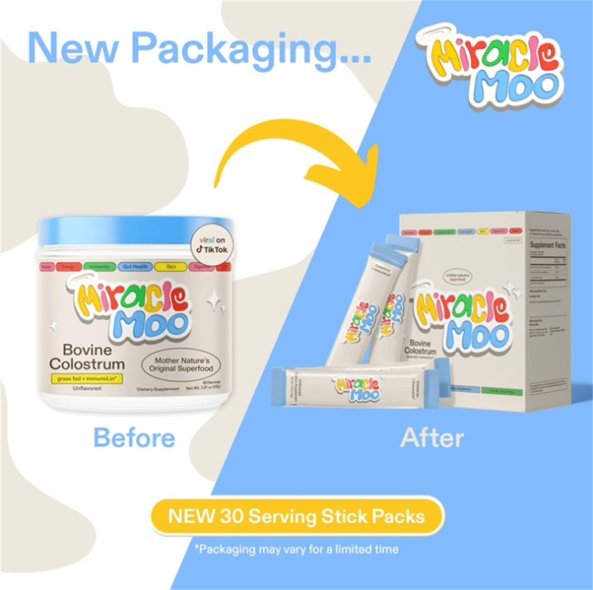 3 Pack Miracle Moo Colostrum