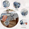thumbnail image 5 of Blue Pumpkin Coastal Fall Table Cloth Waterproof Tablecloths, Thanksgiving Starfish Summer Beach Tablecloth Dining Table Cover for Kitchen Party Tabletop Outdoor, Rectangle Tablecloth 60x120 Inch, 5 of 9