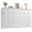 White, variant on White Dresser for Bedroom TV Stand with 13 Drawers for for 55" TV, Fabric Wide Dresser for Living Room
