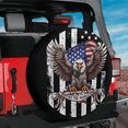 thumbnail image 3 of Lotusprinthandmade US Eagle America Patriotic Spare Tire Cover With Backup Camera Hole 6 Sizes (33 in.), 3 of 7