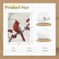 thumbnail image 5 of ADALE Red Cardinal Canvas Wall Art Cardinal Bird Standing on a Branch Picture Prints Winter Animal Painting Christmas Wall Decor Artwork Unframed 8x12 Inch, 5 of 7
