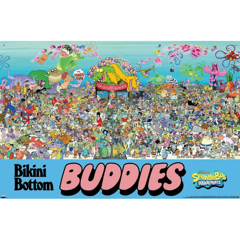 Nickelodeon Spongebob 25th - Bikini Bottom Buddies Wall Poster