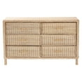 thumbnail image 4 of bali & pari Lanica Japandi Dresser, 6-Drawer, Sun-Bleached Rattan, 4 of 11