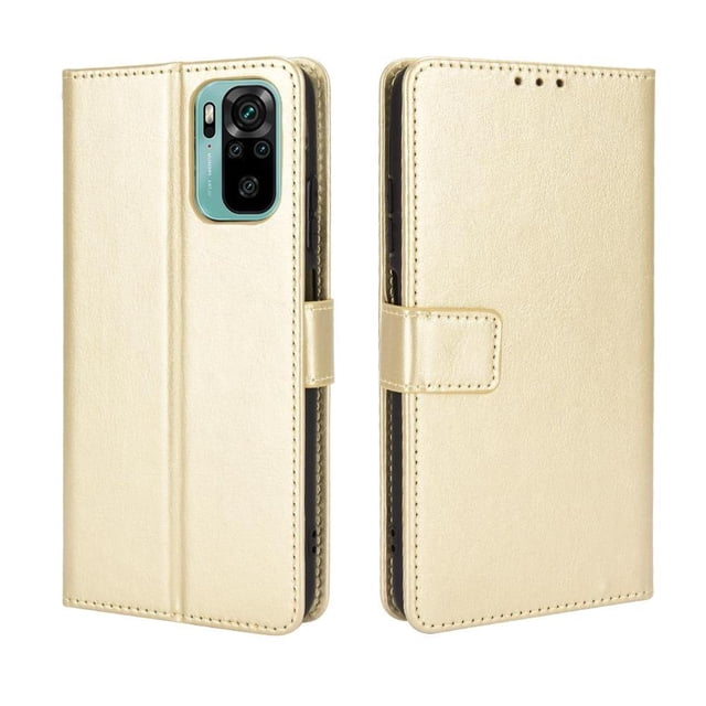 Funda tipo libro para Xiaomi Redmi Note 10 4G, cartera todo‑en‑uno, funda multifuncional con tarjetero y correa de muñeca desmontable